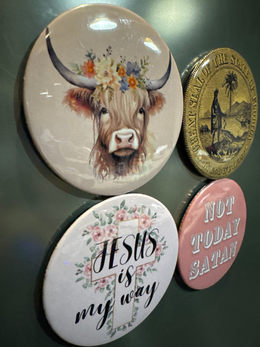 Custom Round Photo Magnet (3.5in)