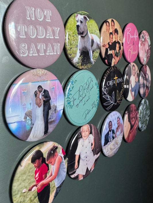 Custom Round Photo Magnet 58mm (2.25in)